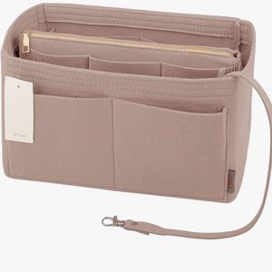 ZTUJO FELT PURSE ORGANIZER + INSERT EASIER TO TRANSFER FROM PURSE TO PURSE NEW!